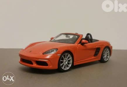 Porsche Boxster 718 diecast car model 1:24.