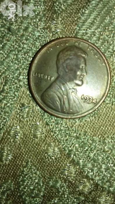 Linclon USA Cent year 1934