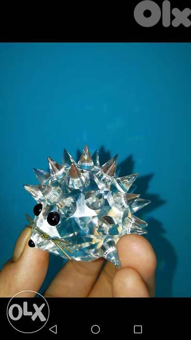 Swarovski crystal hedgehog