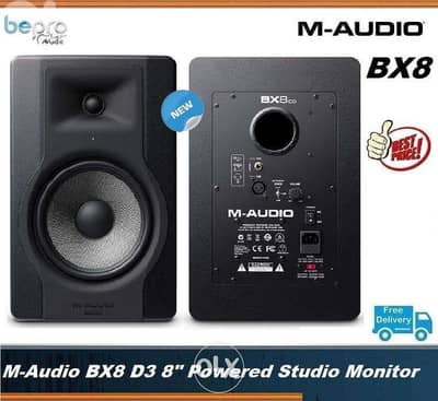 M-Audio BX8 D3 Powered Studio Monitor,150-watt Active Monitor,maudio