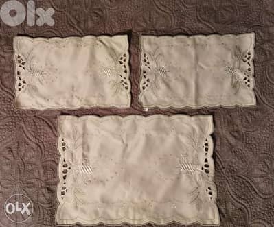 6 handmade table covers