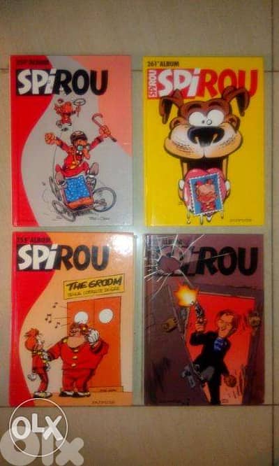 spirou albums hard covers starting 10$