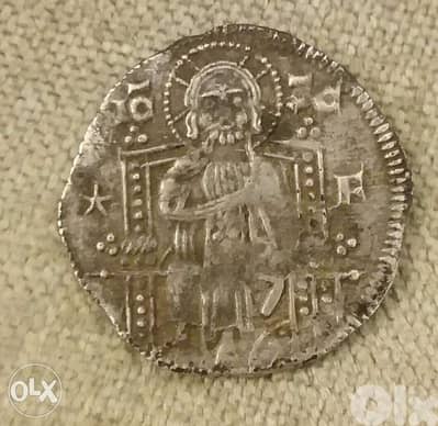 Silver Coin Jesus Christ Medieval of Venice Italy year 1268 AD