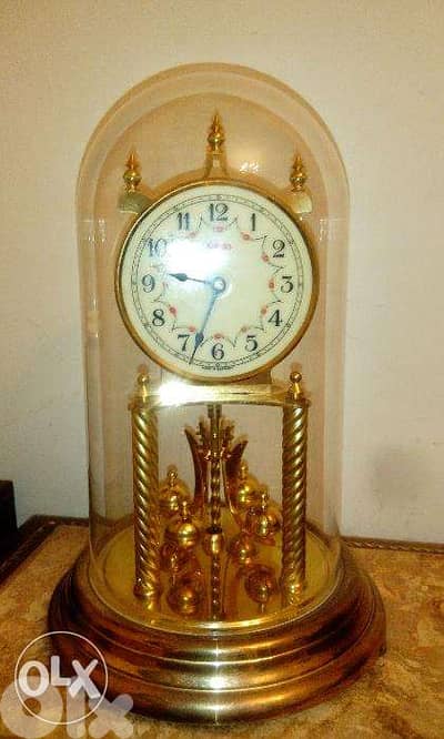 Vintage table clock made in west germany 30cm