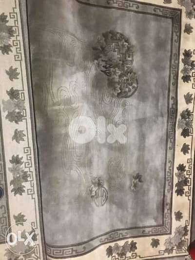 سجادة عجمي شغل يد وبر طويل 5cm نادرة. 330x200 cm استعمال قليل