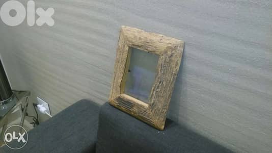 كادر صورة خشب طبيعي real wood photo frame)