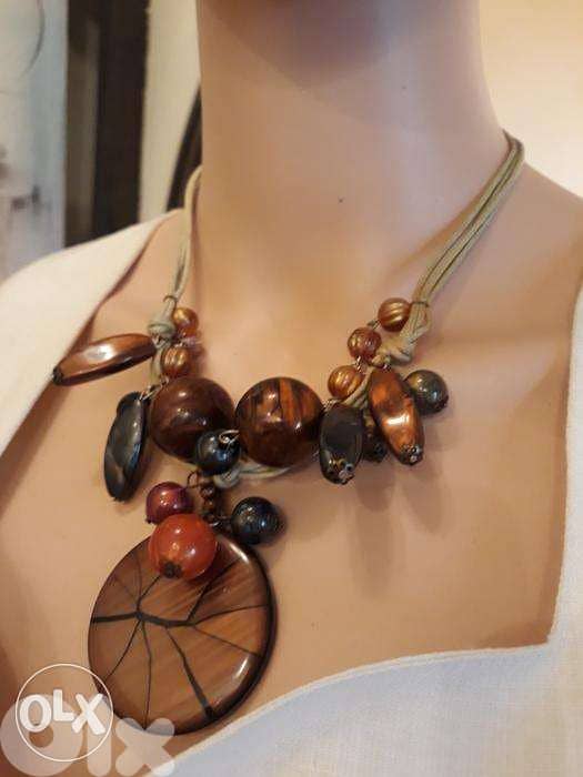 Fancy Africana Necklace عقد أفريقي روعة 5