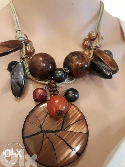 Fancy Africana Necklace عقد أفريقي روعة 6