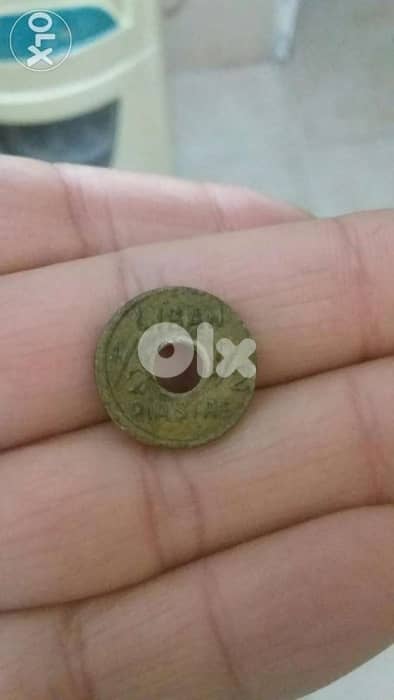 Lebanese Half Piaster WW 2 no date Bronze Coin year aroud 1941