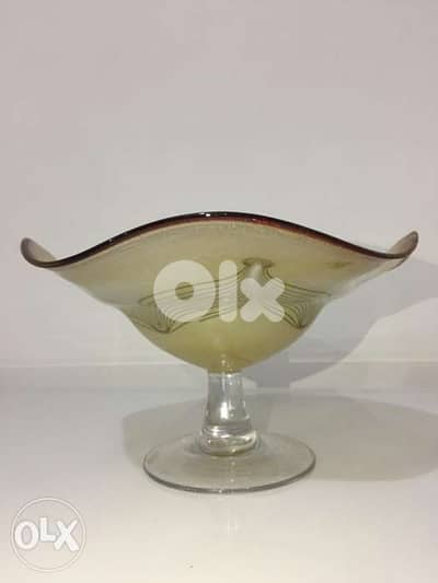 antique mid century murano presentation plate