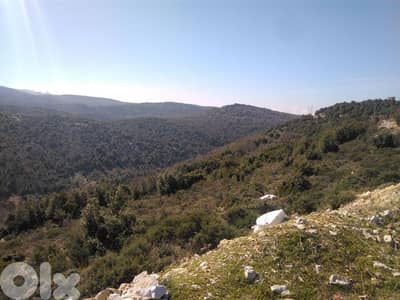 800m2 land + mountain view for sale in Mechmech  -ارض للبيع في مشمش