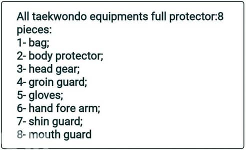 TAEKWONDO equipments kwon brand approved