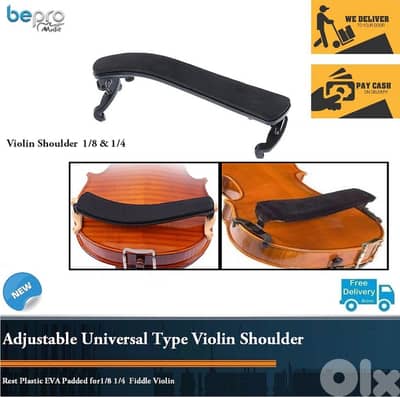 Universal Type Violin Shoulder for 1/2 & 3/4 & 4/4 Fiddle Violin size.