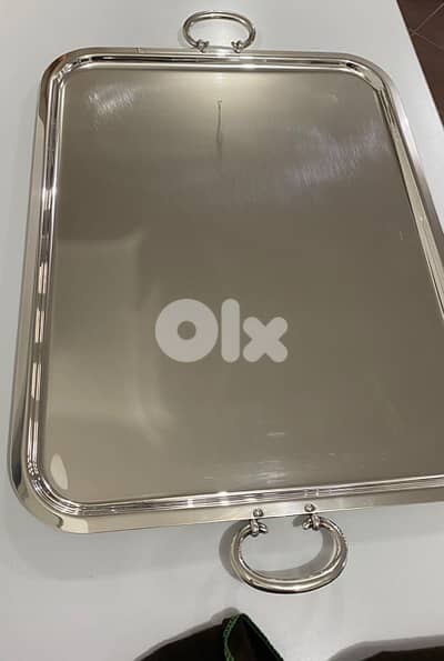 rare big serving tray Christofle model Albi
