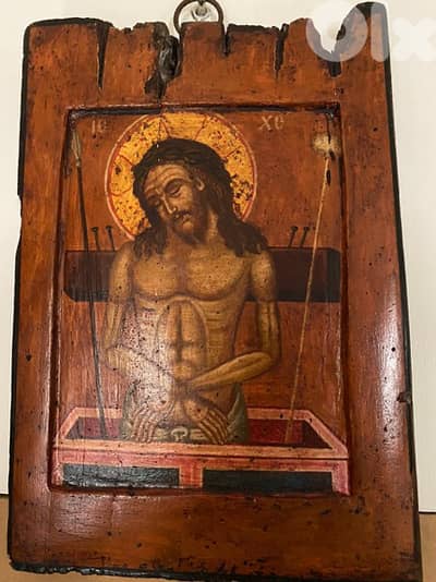rare antique 18th century pieta icon