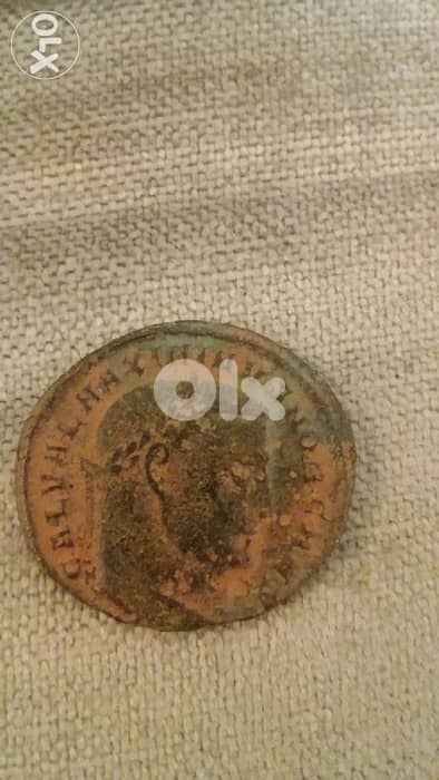 Ancient Roman Bronze Coin of Emperor Maxentius year 306 AD