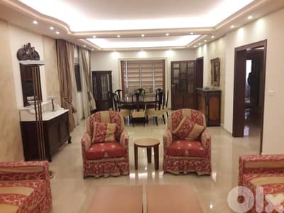 190 Sqm |Fully furnished apartment in Sin El Fil | City view