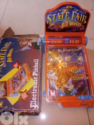 Vintage kids electronic pinball in box