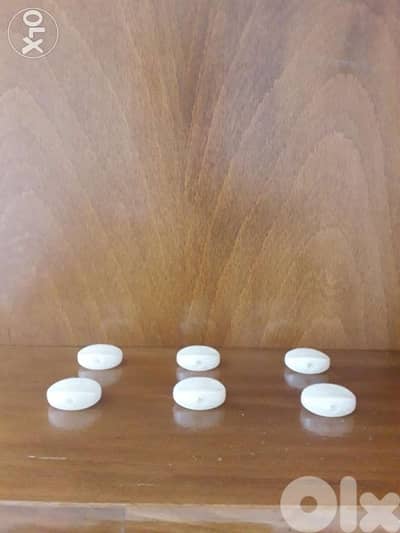White Buttons for Pegs of Guitar: 6pcs