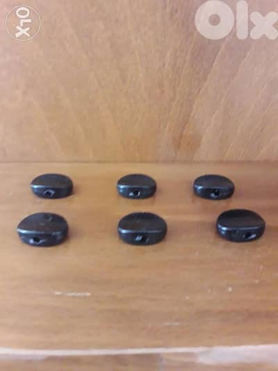 Buttons for pegs of Guitar (black) : 6PCS