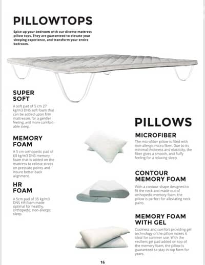 pillows top and much more