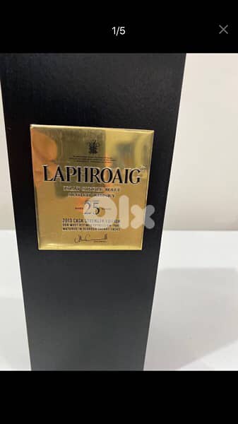 rare old 25 year Laphrohaig bottle collection
