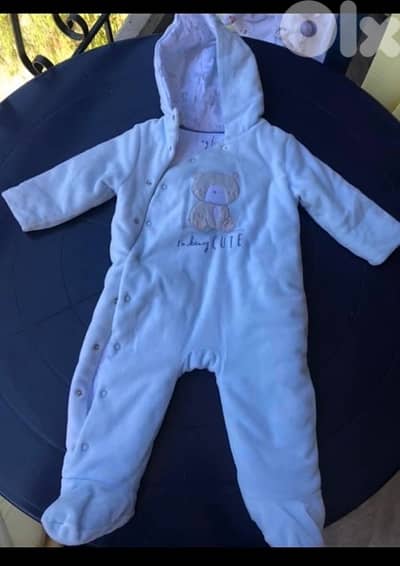 baby overalls and sleeping bag
