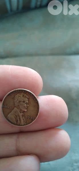 USA  Lincoln Wheat Cent Penny Philadelphia mint year  1939