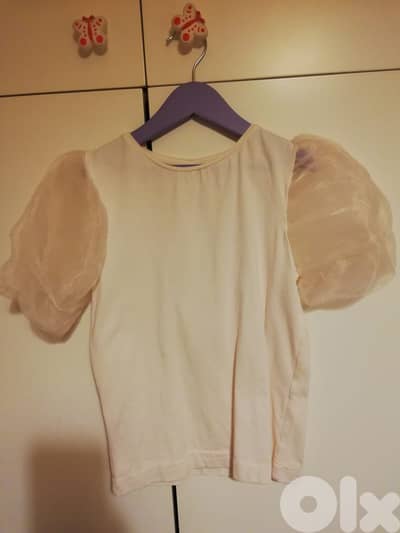 Zara Fluffy sleeved T. Shirt