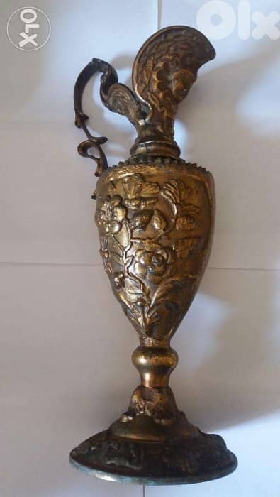 (طول 34 cm - عرض 14 cm) بريق نحاس قديم