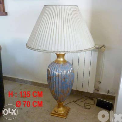 Floor Lamp Porcelain لمبادير طلياني ضخم