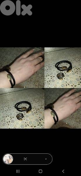 bracelet set bracelet and ring twisted