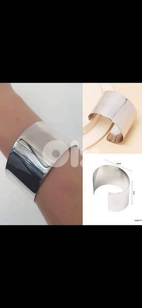 bracelet cuff bracelet only in silver colour