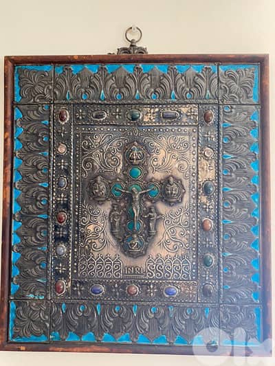 Bible cover solid silver 19th century