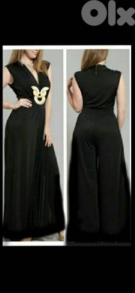 overall aswad ejjer wes3a cotton lycra m l xl xxl