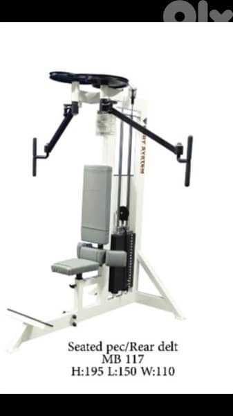 seated pec rear delt machine like new 70/443573 RODGE
