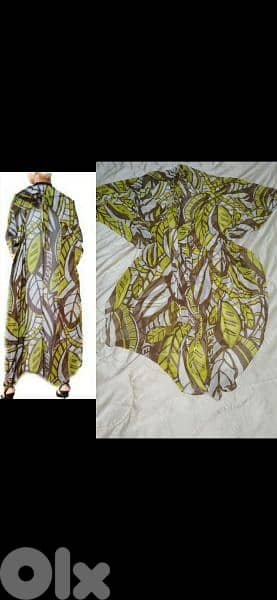 lon asfar m3ara2 kimono mousline s to xxxxL