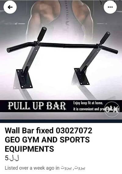 Pull up Barfixed 03027072 GEO SPORTS EQUIPMENTS