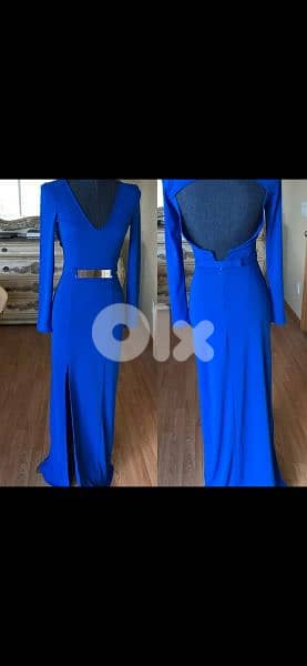 long dress with belt m l xl xxl
