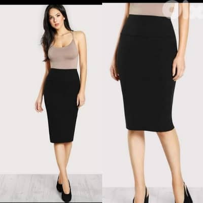 skirt bas aswad evaze min ta7et full lycra s to xxL