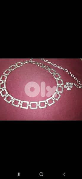 metal belt big size silver colour