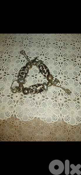 necklace set leopard print 3a2ed w esswara 1