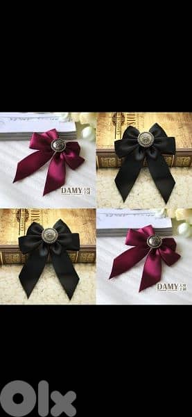 brooch bow 2 colours