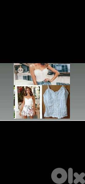 top linen abyad trim lace s to xxL