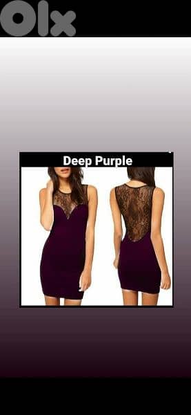 deep purple dress s to xL