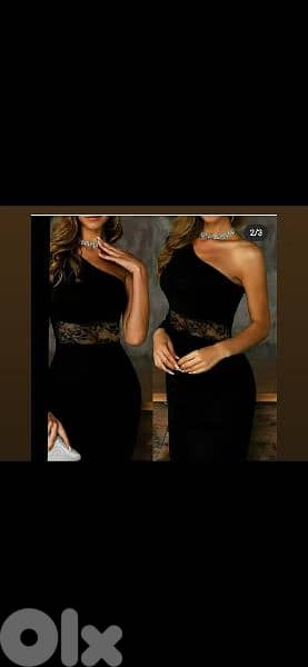 dress one shoulder lace waiste s to xxL