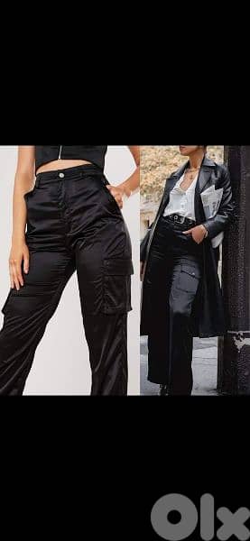 pants satin with side pockets lycra s to xxL