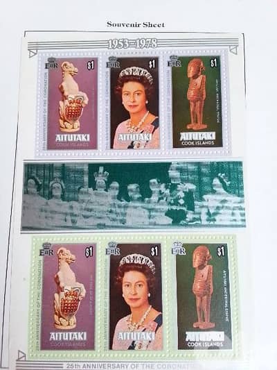 Queen Elizabeth II stamps block Lot# GB-15 طوابع الملكة