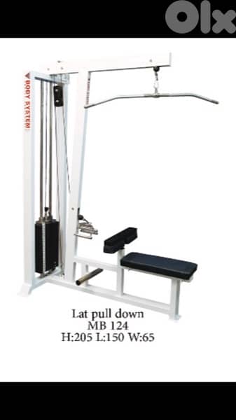 lat pull down and row machine like new 70/443573 RODGE