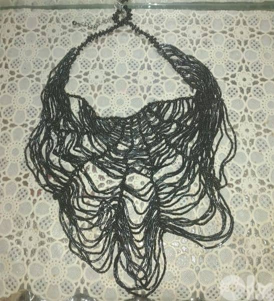 vintage black sparkly sequins spider web 4
